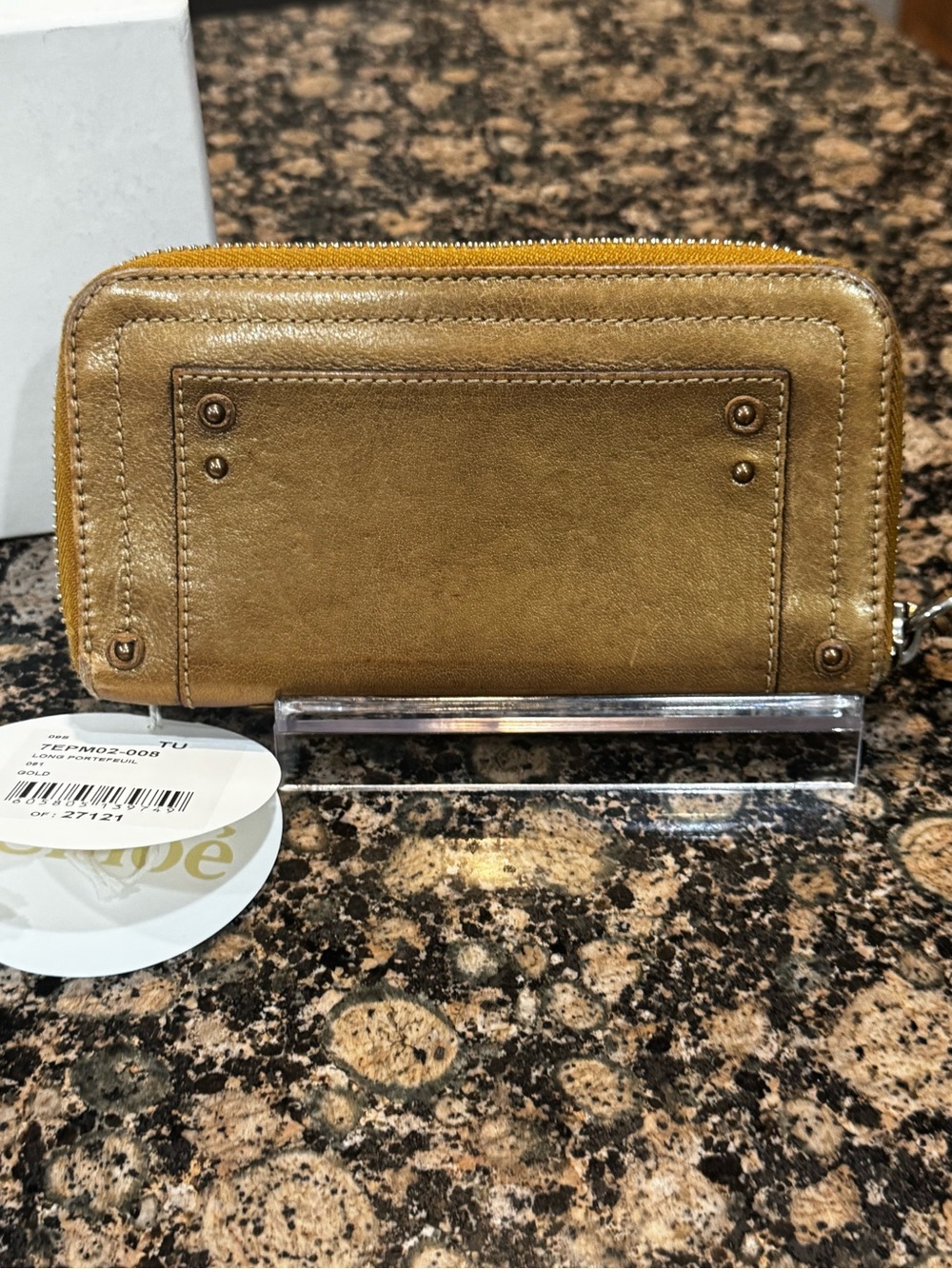 Chloe Paddington Long PORTEFEUIL Gold wallet - Picture 5 of 13